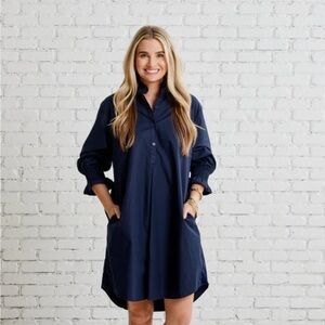 Old Navy Dark Blue Long Sleeve Top-Dress